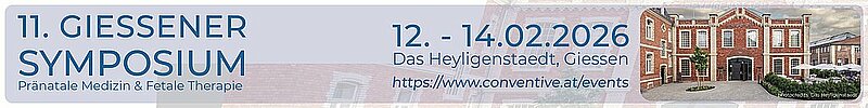 Banner 11. Gießener Symposium Pränatale Medizin & Fetale Therapie
